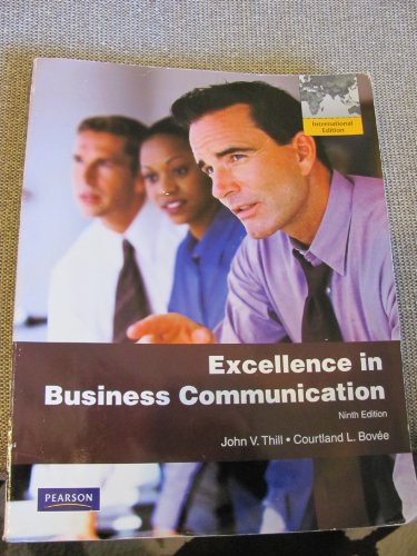 Stock image for Excellence in Business Communication for sale by The Book Cellar, LLC
