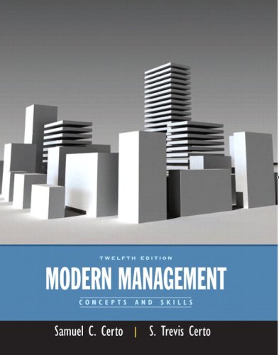 Stock image for Modern Management: Concepts and Skills for sale by BooksRun