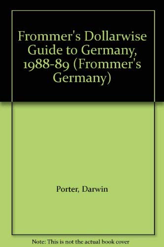 Imagen de archivo de Frommer's Dollarwise Guide to Germany a la venta por Better World Books