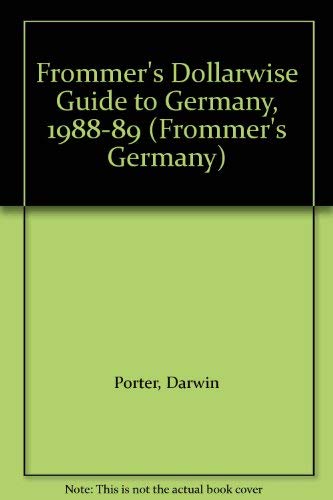 Stock image for Frommer's Dollarwise Guide to Germany for sale by Better World Books