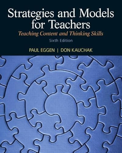 Imagen de archivo de Strategies and Models for Teachers : Teaching Content and Thinking Skills a la venta por Better World Books