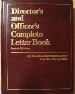 Imagen de archivo de Director's and Officer's Complete Letter Book a la venta por Better World Books