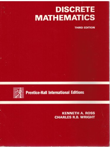 Imagen de archivo de Discrete Mathematics a la venta por PsychoBabel & Skoob Books