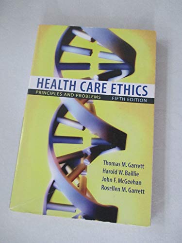 Stock image for Health Care Ethics: Principles and Problems (5th Edition) for sale by SecondSale