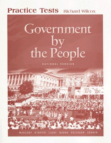 Imagen de archivo de Government by the People Practice Tests: National Version a la venta por Iridium_Books