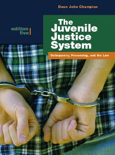 Beispielbild fr The Juvenile Justice System: Delinquency, Processing, and the Law zum Verkauf von BookHolders