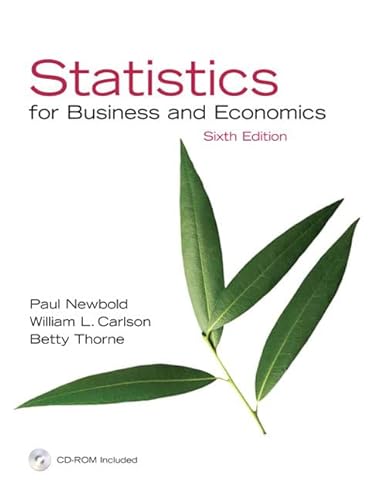 Beispielbild fr Statistics for Business and Economics [With CD] zum Verkauf von ThriftBooks-Atlanta