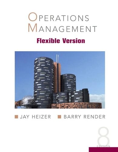 9780132209298: Operations Management, Flexible Version and Student CD and Lecture Guide