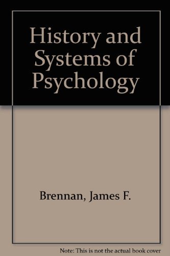 Stock image for History and Systems of Psychology for sale by Pella Books