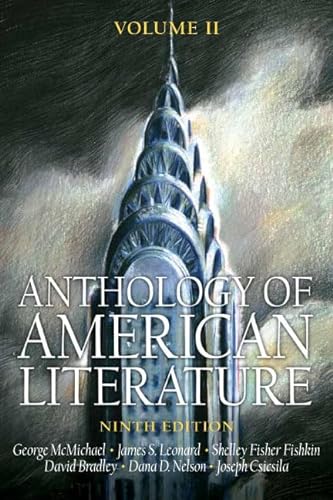 Stock image for Anthology of American Literature Volume II (Anthology of American Literature) for sale by Books for Life