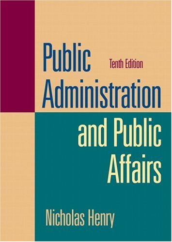 Stock image for Public Administration and Public Affairs (10th Edition) for sale by HPB-Red
