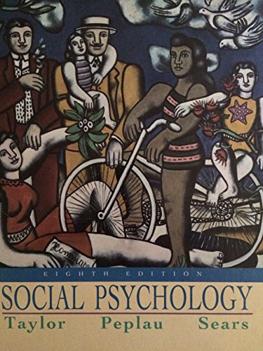 Beispielbild fr Social Psychology zum Verkauf von Better World Books