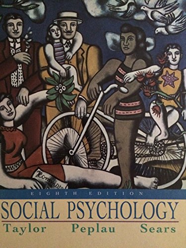 Imagen de archivo de Social Psychology a la venta por Studibuch