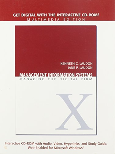 Stock image for Management Information Systems: Managing the Digital Firms, Student Multimedia CD-ROM for sale by WorldofBooks