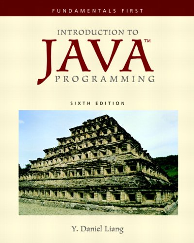 Beispielbild fr Introduction to Java Programming: Fundamentals First (6th Edition) (GOAL Series) zum Verkauf von SecondSale
