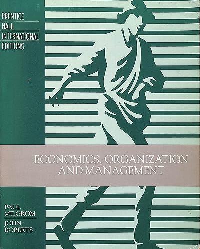 Imagen de archivo de The Economics of Organisation and Management (International Edition) a la venta por medimops
