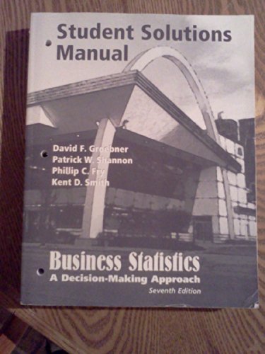 Imagen de archivo de Student Solutions Manual for Business Statistics: Decision Making a la venta por ThriftBooks-Atlanta