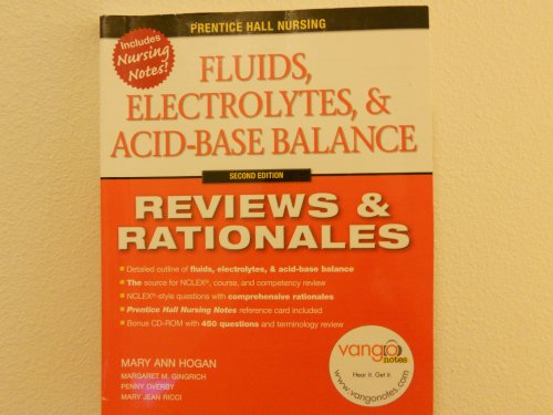 Stock image for Fluids, Electrolytes & Acid-Base Balance, 2nd Edition (Prentice Hall Nursing Reviews & Rationales) for sale by SecondSale