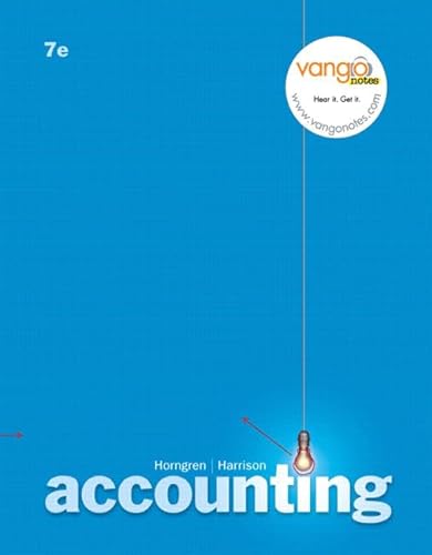 9780132249966: Accounting: Chapters 12 - 25