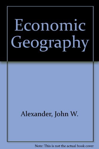 Beispielbild fr Economic Geography zum Verkauf von Better World Books