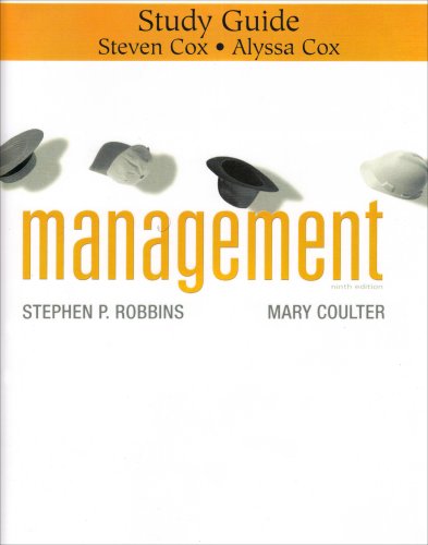 Beispielbild fr Management: Study Guide zum Verkauf von BooksRun