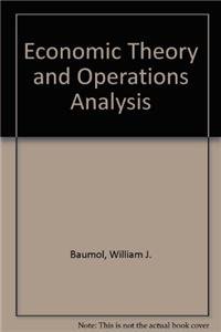 Imagen de archivo de Economic Theory and Operations Analysis a la venta por Anybook.com