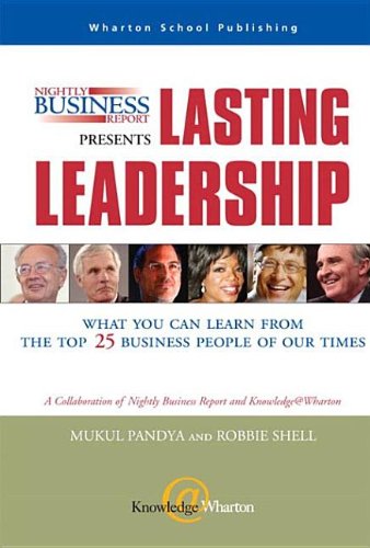 Nightly Business Report Presents Lasting Leadership, Palm Reader (9780132272049) by Pandya, Mukul