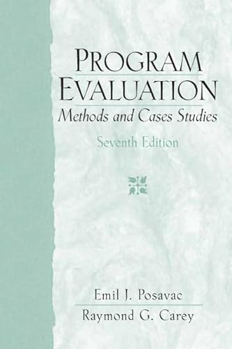 Stock image for Program Evaluation: Methods and Case Studies, 7th Edition for sale by SecondSale