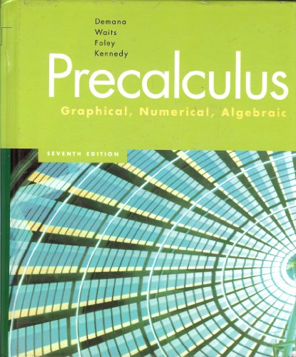 9780132276504: Precalculus: Graphical, Numerical, Algebraic