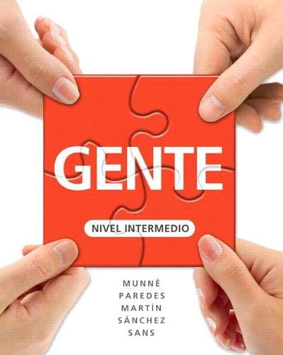 Stock image for Gente: Nivel intermedio (Myspanishlab) for sale by SecondSale