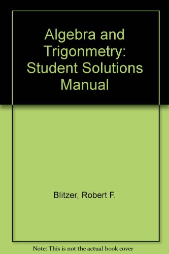 Stock image for Algebra and Trigonmetry for sale by Hippo Books