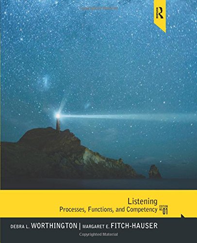 Beispielbild fr Listening : Processes, Functions and Competency zum Verkauf von Better World Books