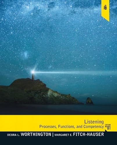 Stock image for Listening : Processes, Functions and Competency for sale by Better World Books