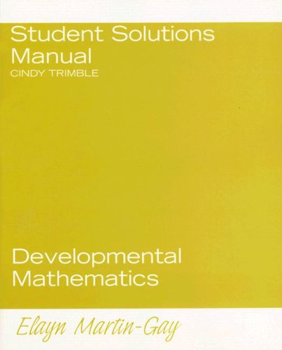 9780132291026: Developmental Mathematics