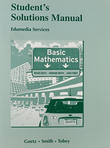 9780132296137: Basic Mathematics Student Solutions Manual