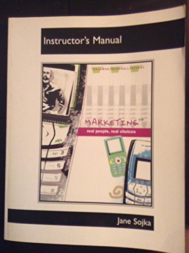 Beispielbild fr Instructor's Manual: Marketing, Real People, Real Coices zum Verkauf von BookHolders