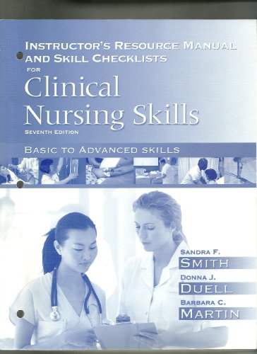 Stock image for Instructor's Resource Manual and Skill Checklists for Clinical Nursing for sale by BooksRun