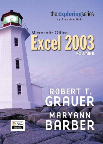 Exploring Microsoft Excel 2003 + Student Resource Cd (9780132303941) by Grauer