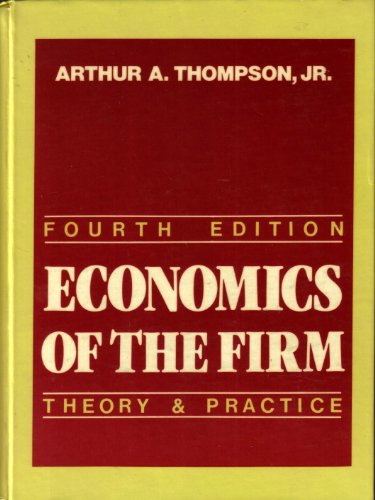 Beispielbild fr Economics of the Firm : Theory and Practice zum Verkauf von Better World Books