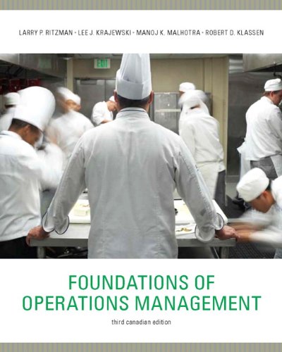 Beispielbild fr Foundations of Operations Management, Third Canadian Edition (3rd Edition) zum Verkauf von ThriftBooks-Atlanta