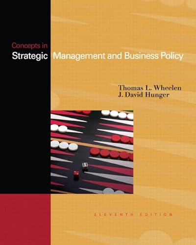 Beispielbild fr Concepts in Strategic Management and Business Policy zum Verkauf von Better World Books