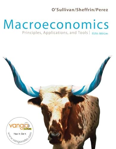 Beispielbild fr Macroeconomics : Principles, Applications, and Tools zum Verkauf von Better World Books