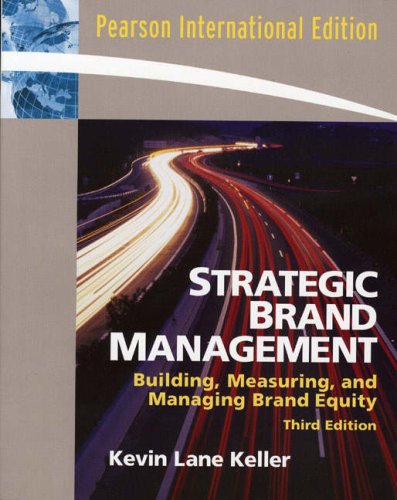 Stock image for Strategic Brand Management : International Edition for sale by Better World Books