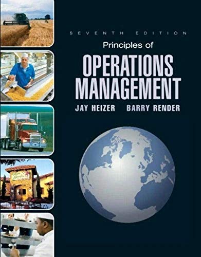 Imagen de archivo de Principles of Operations Management a la venta por Better World Books