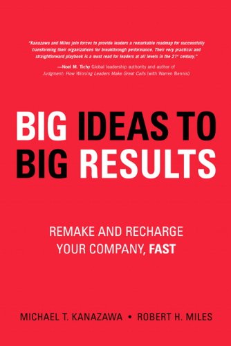 Beispielbild fr Big Ideas to Big Results: Remake and Recharge Your Company, Fast zum Verkauf von Wonder Book