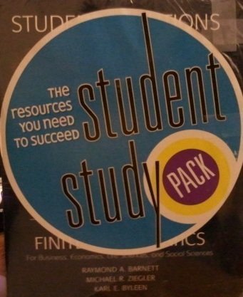 9780132346016: Title: Finite Math Student Study PackStandalone for Finit