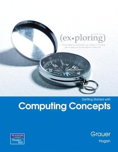 Imagen de archivo de Getting Started With Computing Concepts a la venta por SecondSale