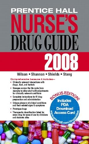 Imagen de archivo de Prentice Hall Nurse's Drug Guide 2008 a la venta por SecondSale