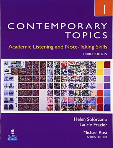 Beispielbild fr Contemporary Topics 1: Academic Listening and Note-Taking Skills, 3rd Edition zum Verkauf von BooksRun