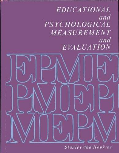 Imagen de archivo de Educational and psychological measurement and evaluation (Prentice-Hall series in educational measurement, research, and statistics) a la venta por Wonder Book